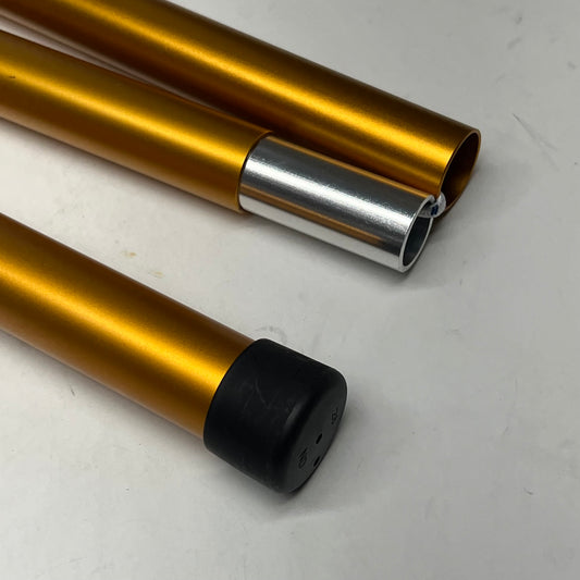 KELTY Adjustable Foldable Pole 7001 Aluminum 80"-99" 2" Grommet Tip Orange