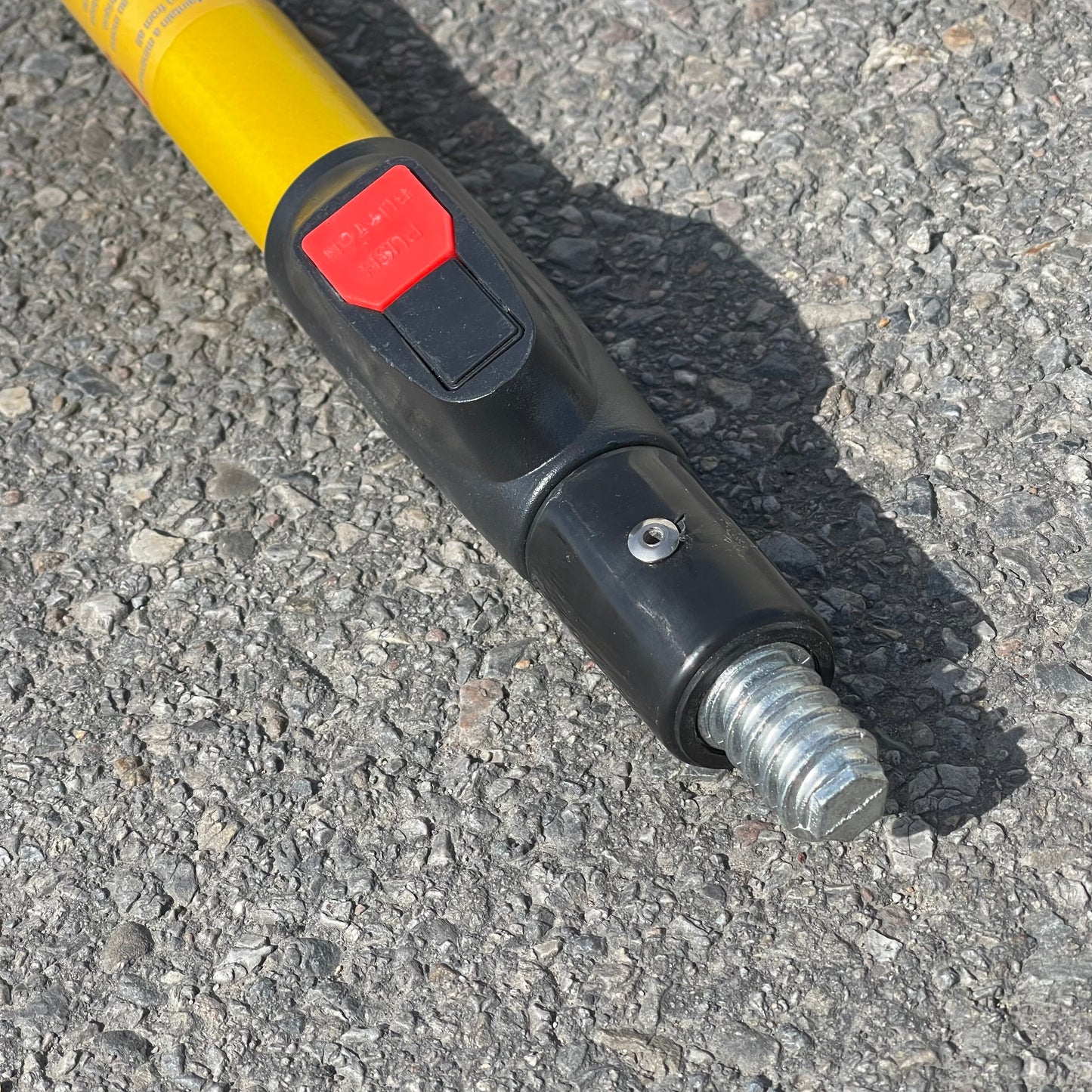 PREMIER Fiberglass Extension Pole, Pro Heavy Duty Push Button 8‘-16’ Yellow