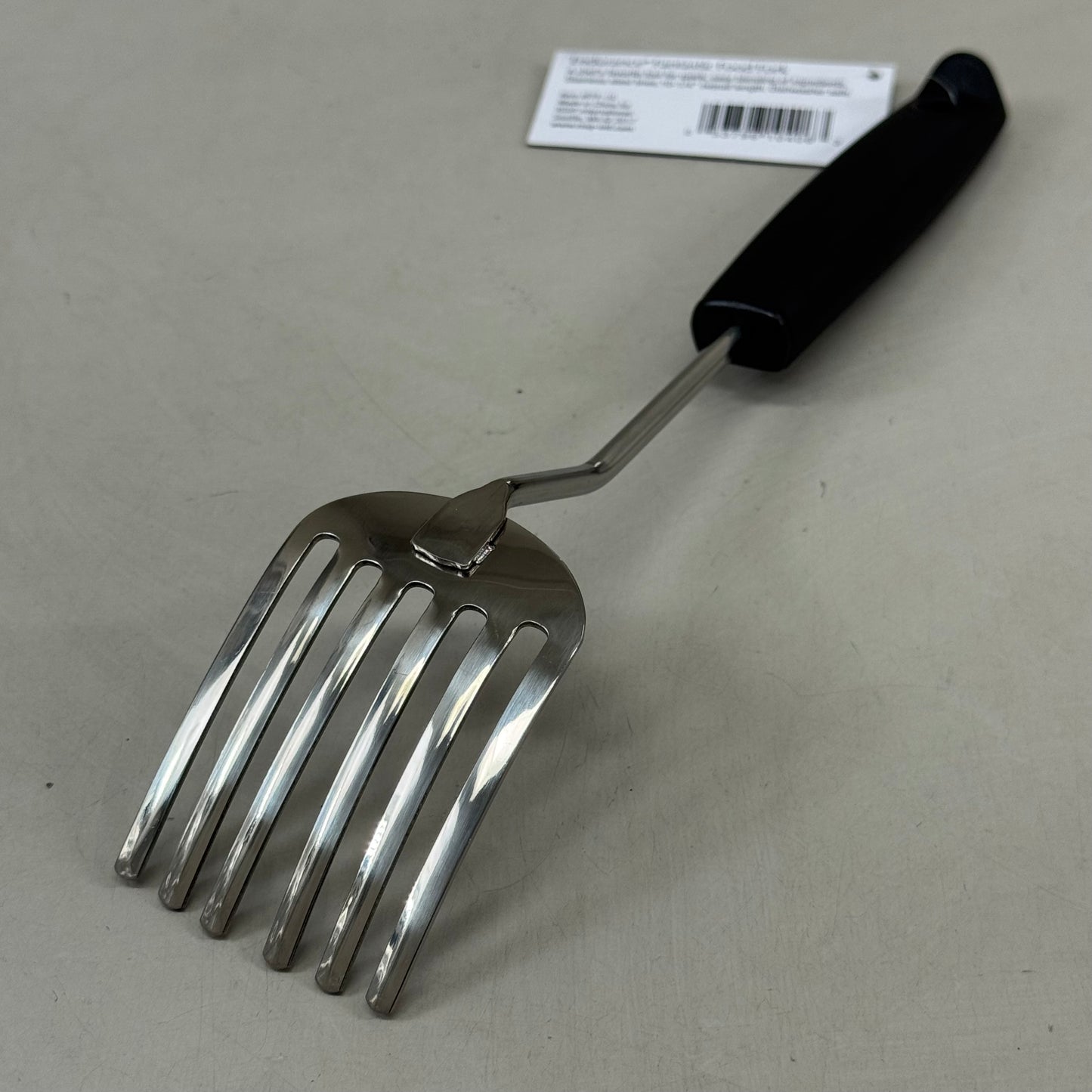 RSVP (2 PACK) Stainless Steel Fantastic Food Fork 10"x2" Black