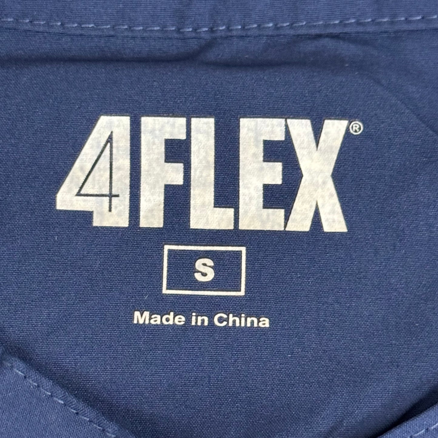 GREEN TOWN 4 Flex Scrubs Jumpsuit Cinch In Waist Women's Sz S Indigo GFX-023AST