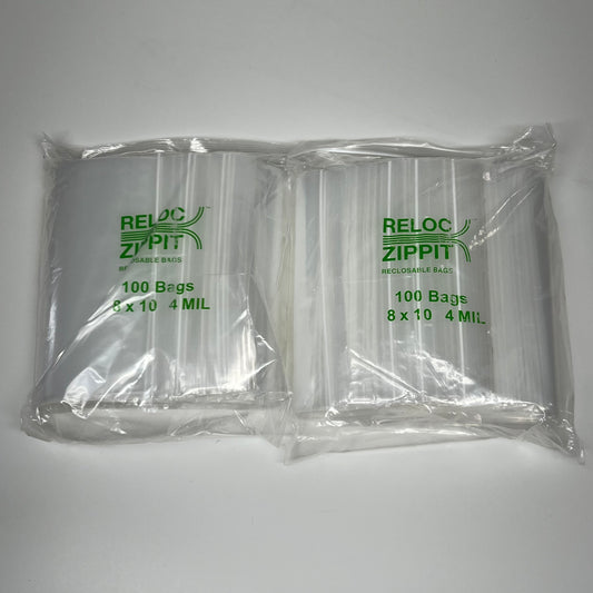 MEDEGEN (1000 Bags) Medical Products Zip Closure Bags Sz 8" x 10" W1420