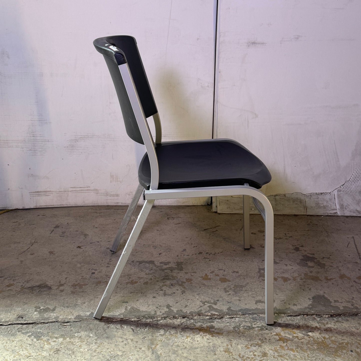 LIFETIME (2 PACK) Plastic Indoor/Outdoor Stacking Chair Sz 20"W x 17"L x 32"H, Black 721614