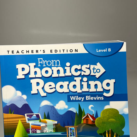 FROM PHONICS TO READING Level B Teachers Edition Wiley Blevins Paperback Book