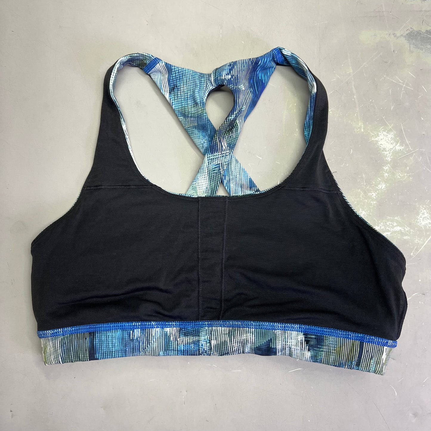 LULULEMON Athletica Time To Sweat Sports Bra Women's Sz 8 Blue (Pre-Owned)