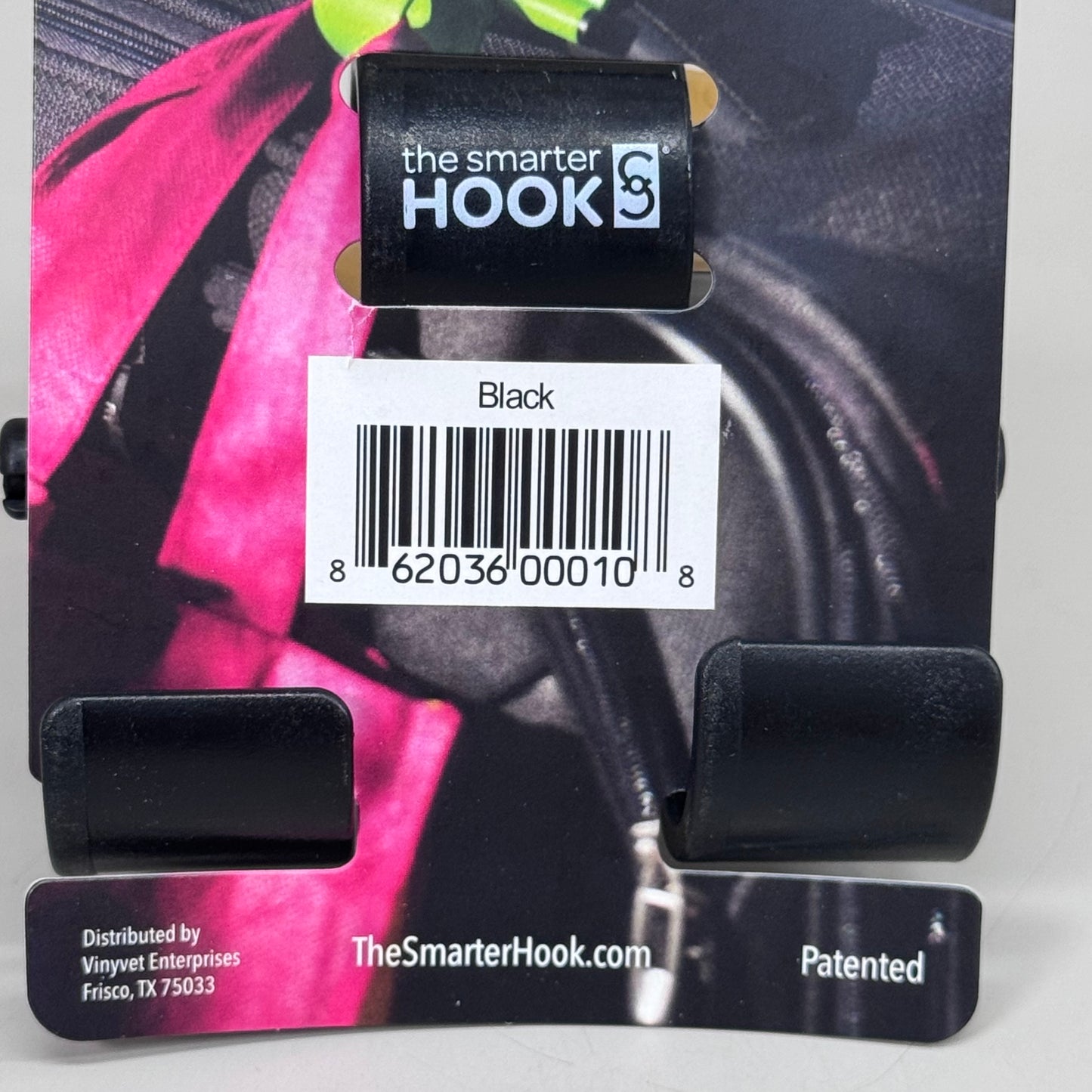 THE SMARTER HOOK (3 PACK) Plastic Durable Bag Hook Holds up to 14lbs Black