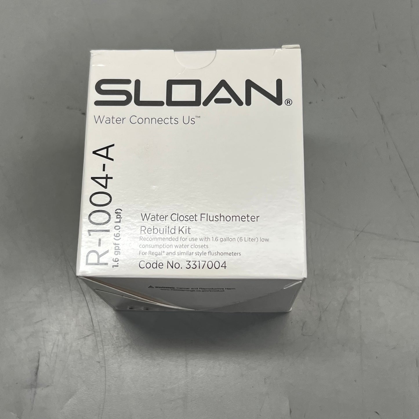 SLOAN Water Closet Flushometer Rebuild Kit 1.6 GPF R-1004-A