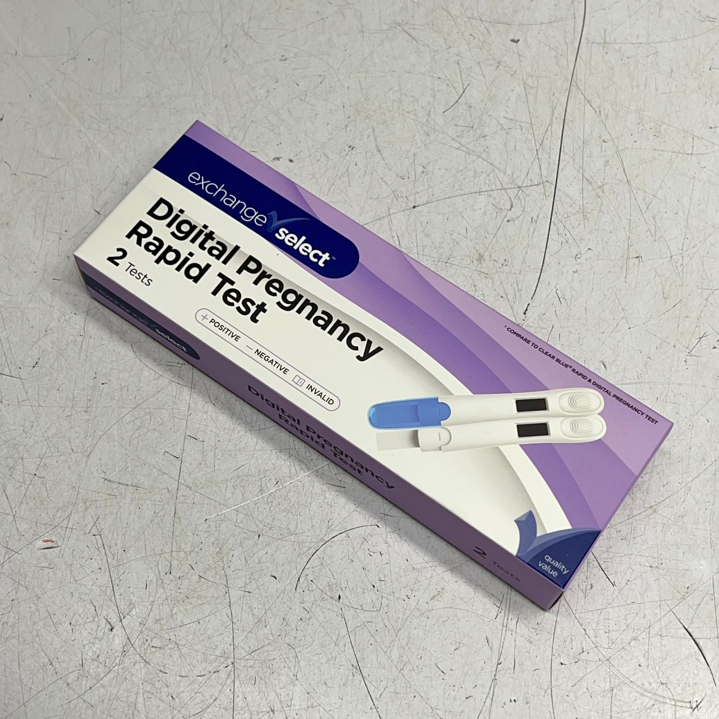 EXCHANGE SELECT (2 PACK, 2 EACH) One Step Digital Pregnancy Rapid Test BB 01/27