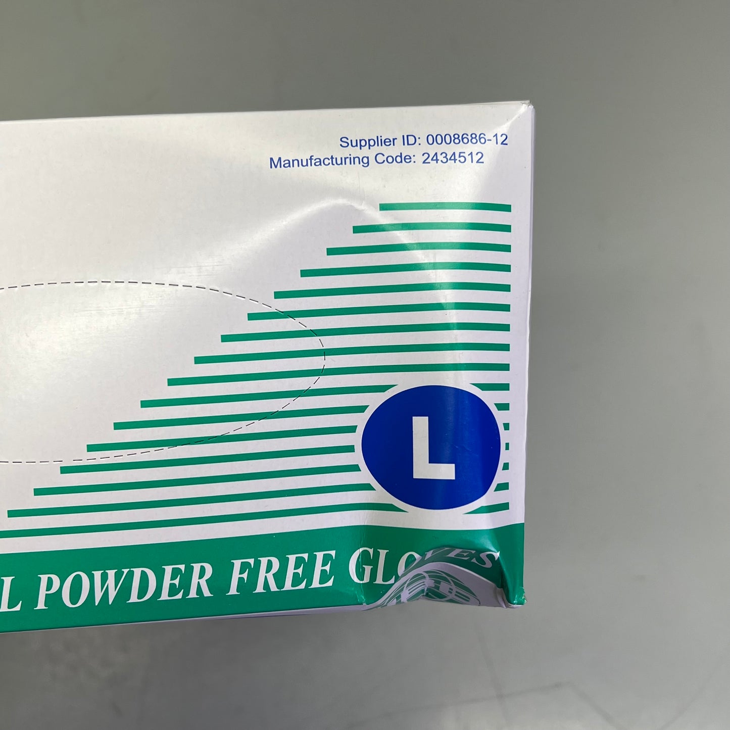 NBD (1 BOX, 10,000 EACH) Disposable Vinyl Powder Free Gloves Large Clear 4065