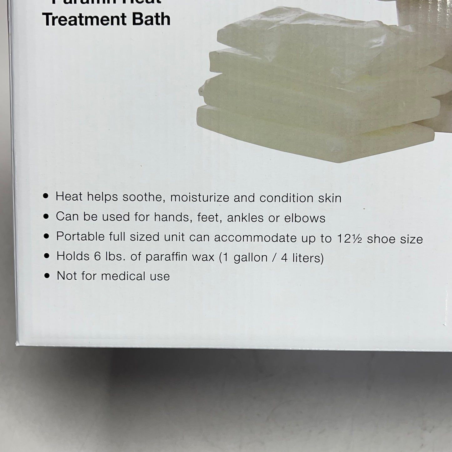 WAXWEL Paraffin Bath Set W/ Extra Wax  18"x12"x13" Tank - 125 - 134°F White