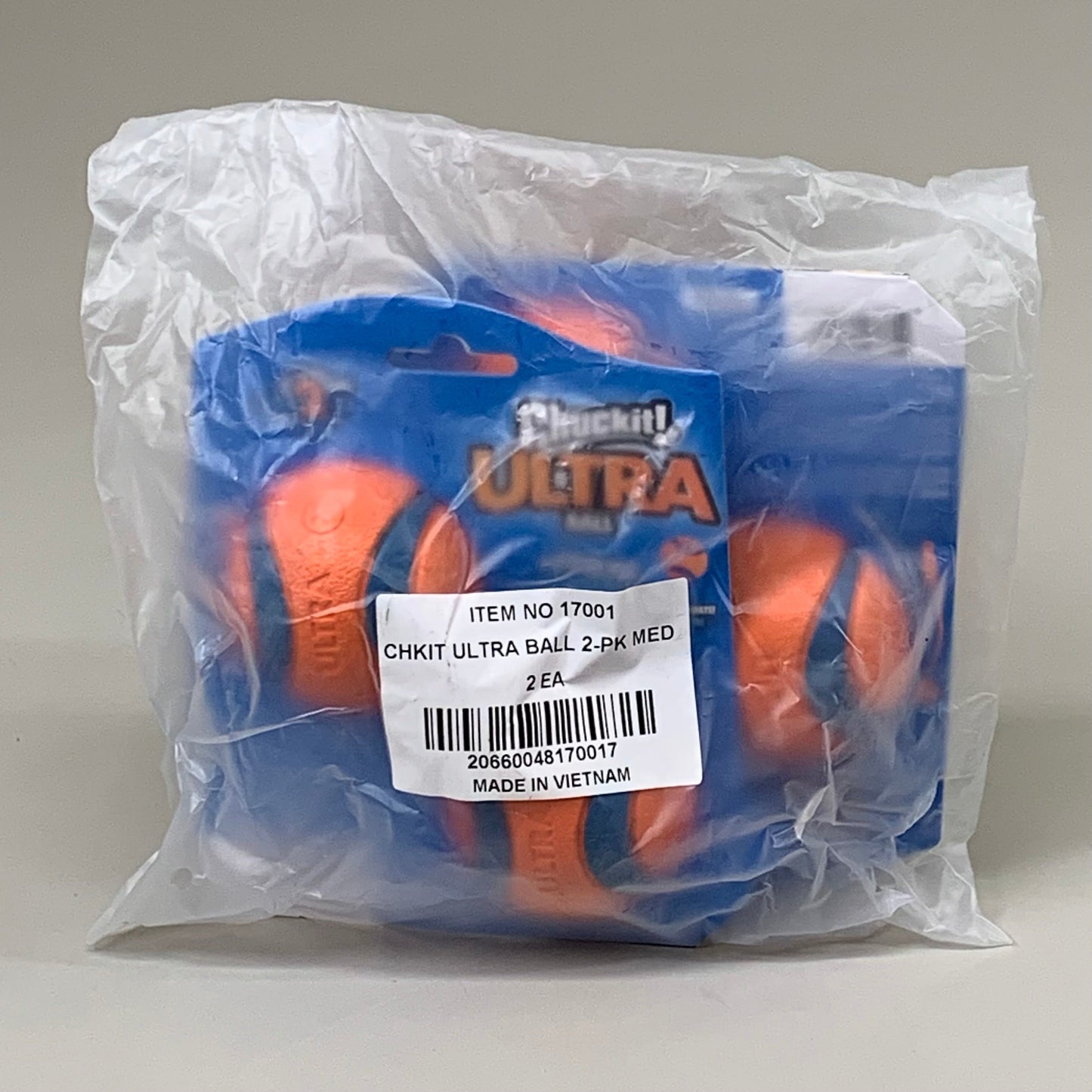 ZA@ CHUCK IT! Durable Ultra Ball (2 PACK, 4 BALLS TOTAL) Bouncy Dog Toy Orange 17001 D