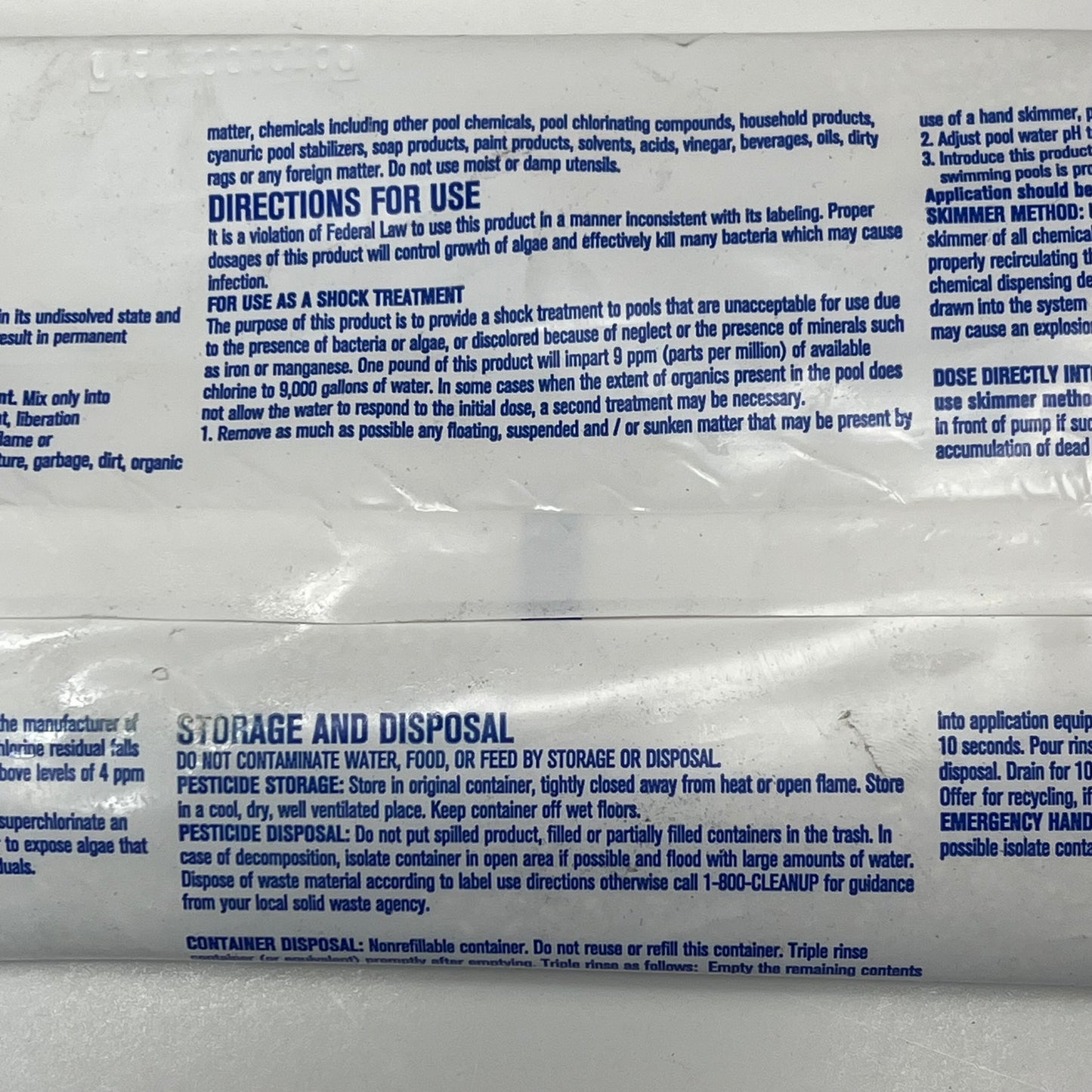 ECO LAB (29 PACK) Aqua Balance Cal Hypo Shock  1 Lb each  White 6117413