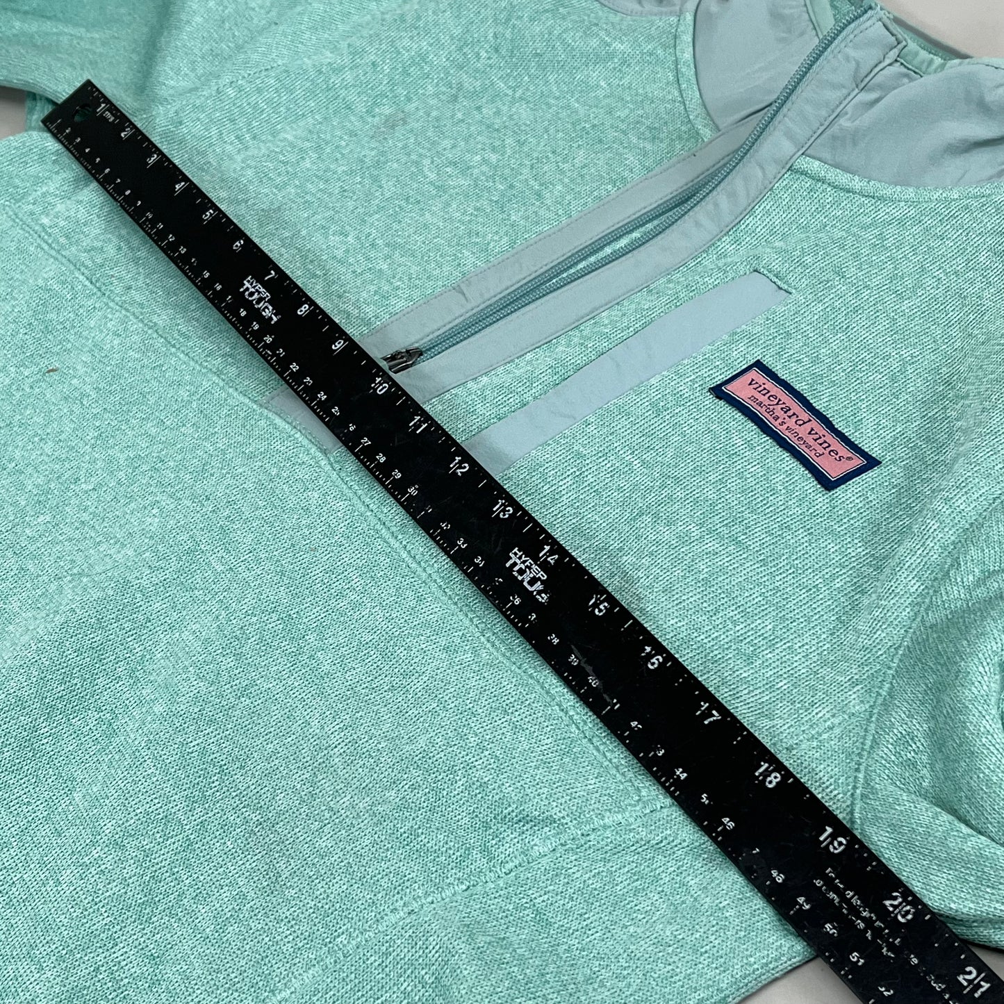 VINEYARD VINES Martha's Vineyard Men's Teal Green Half Zip Pullover Sz-S