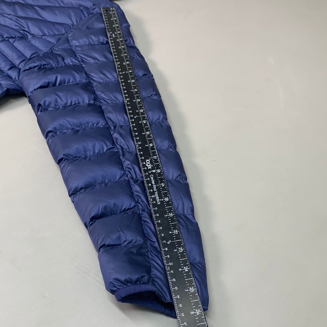 NATHAN Hooded Puffer Jacket Pertex Running Women's XL Peacoat NS50580-60135-XL (New)