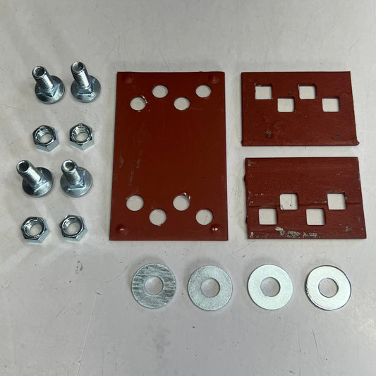 MINUTE MAN 4 Bolt Frame Clamp Sz 3.7"W x 6"L, Red