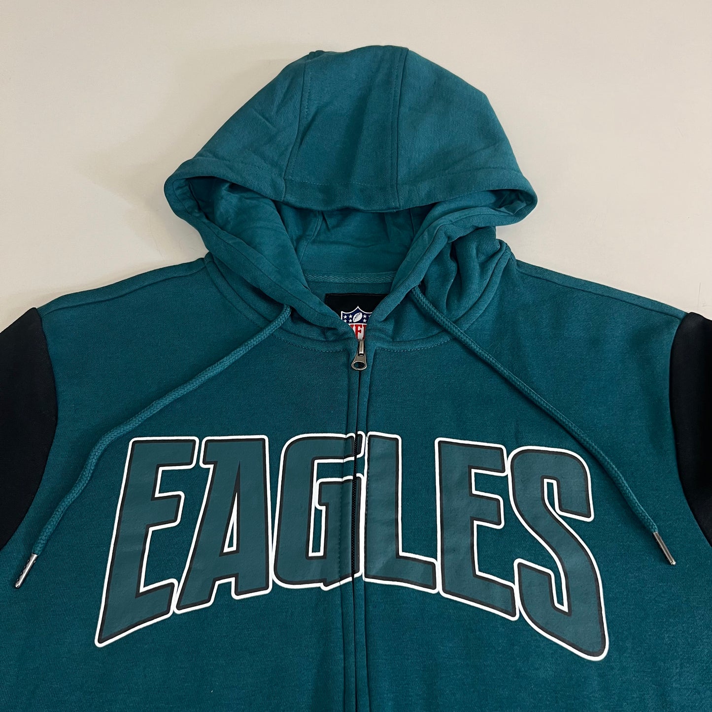 NFL (2 Piece) G-III Sports By Carl Banks Philadelphia Eagles T-Shirt & Full-Zip Hoodie Set Men's Sz M Black/ Green