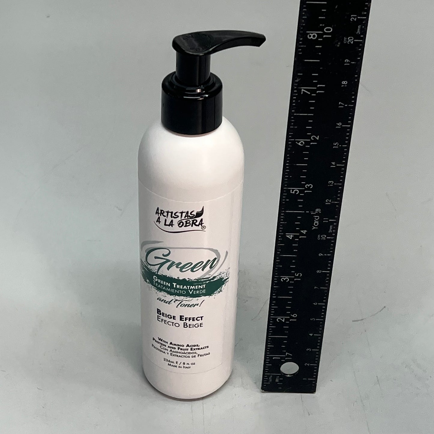 ARTISTAS A LA OBRA Nourishing Green Treatment/Mask & Toner Beige Effect 8fl Oz