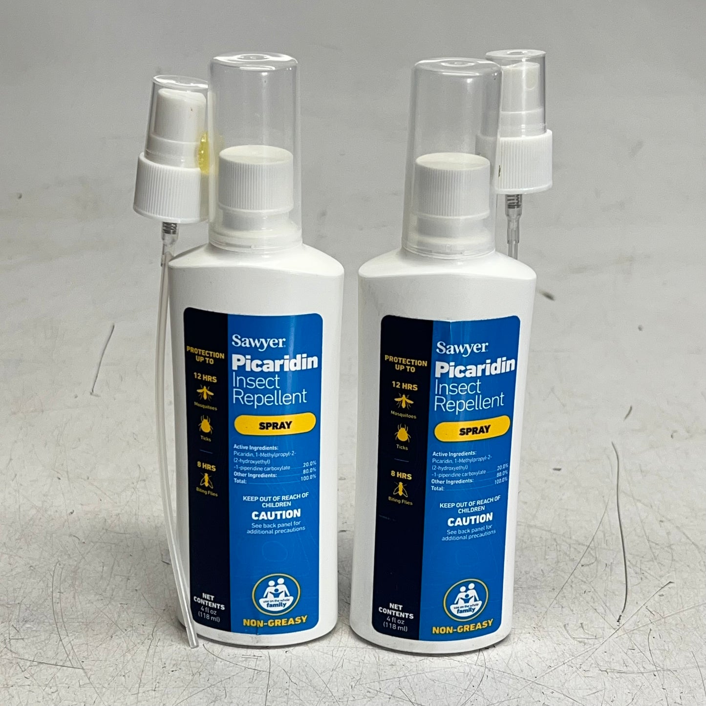 ZA@ SAWYER (2 PACK) Insect Repellent Pump Spray Non-greasy Odorless 4 Fl Oz SP544 G