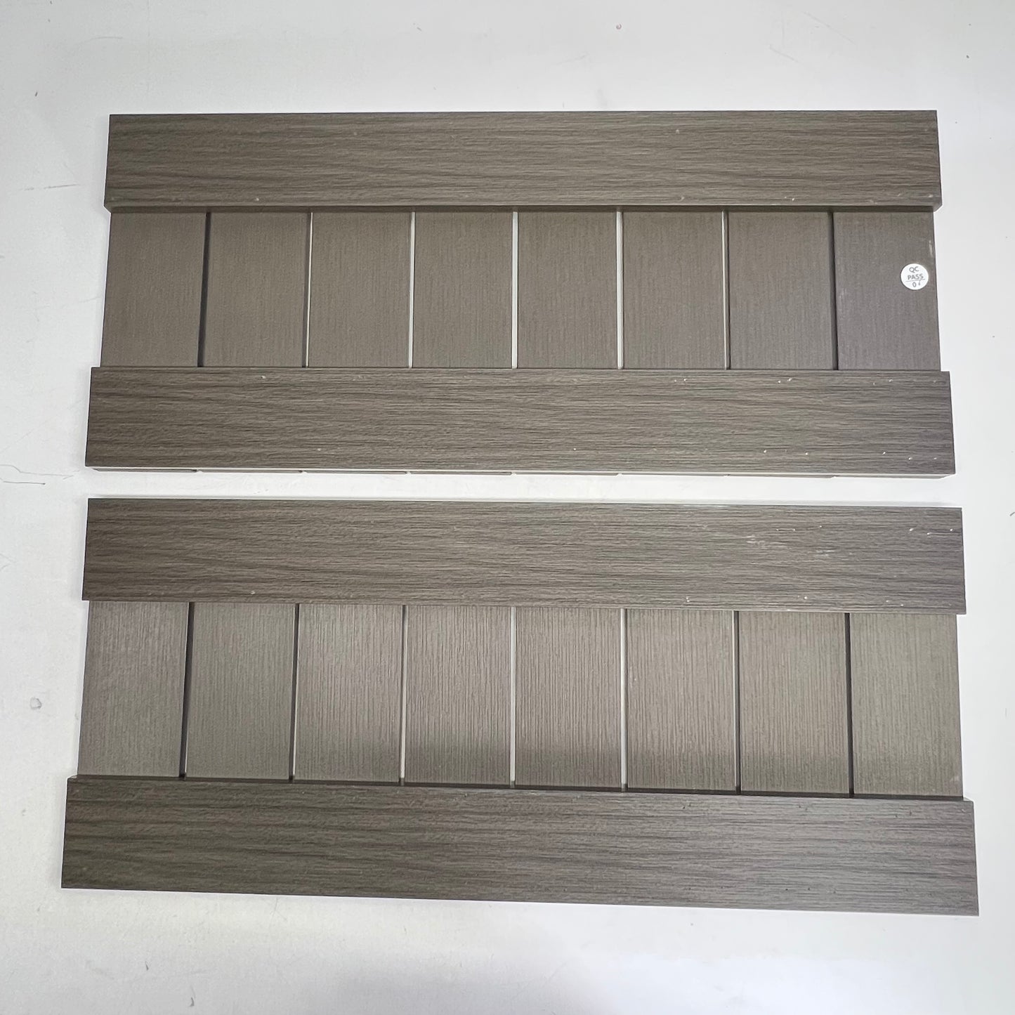 Eco-friendly PVC Synthetic Wood 2 Tier Step Hot Tub Stairs 31" Length Dark Grey