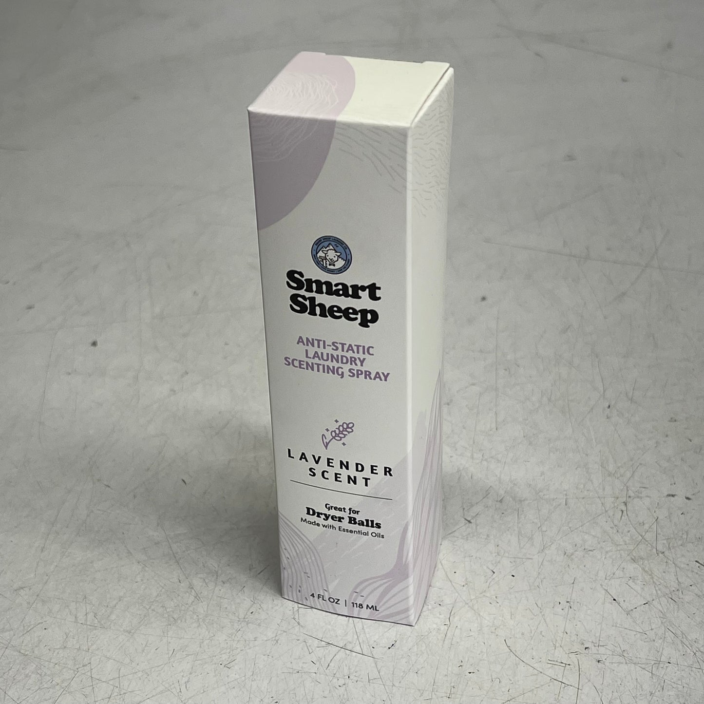 SMART SHEEP (2 PACK) Anti-Static Lavender Scent Spray W/ Essential Oils 4 fl oz