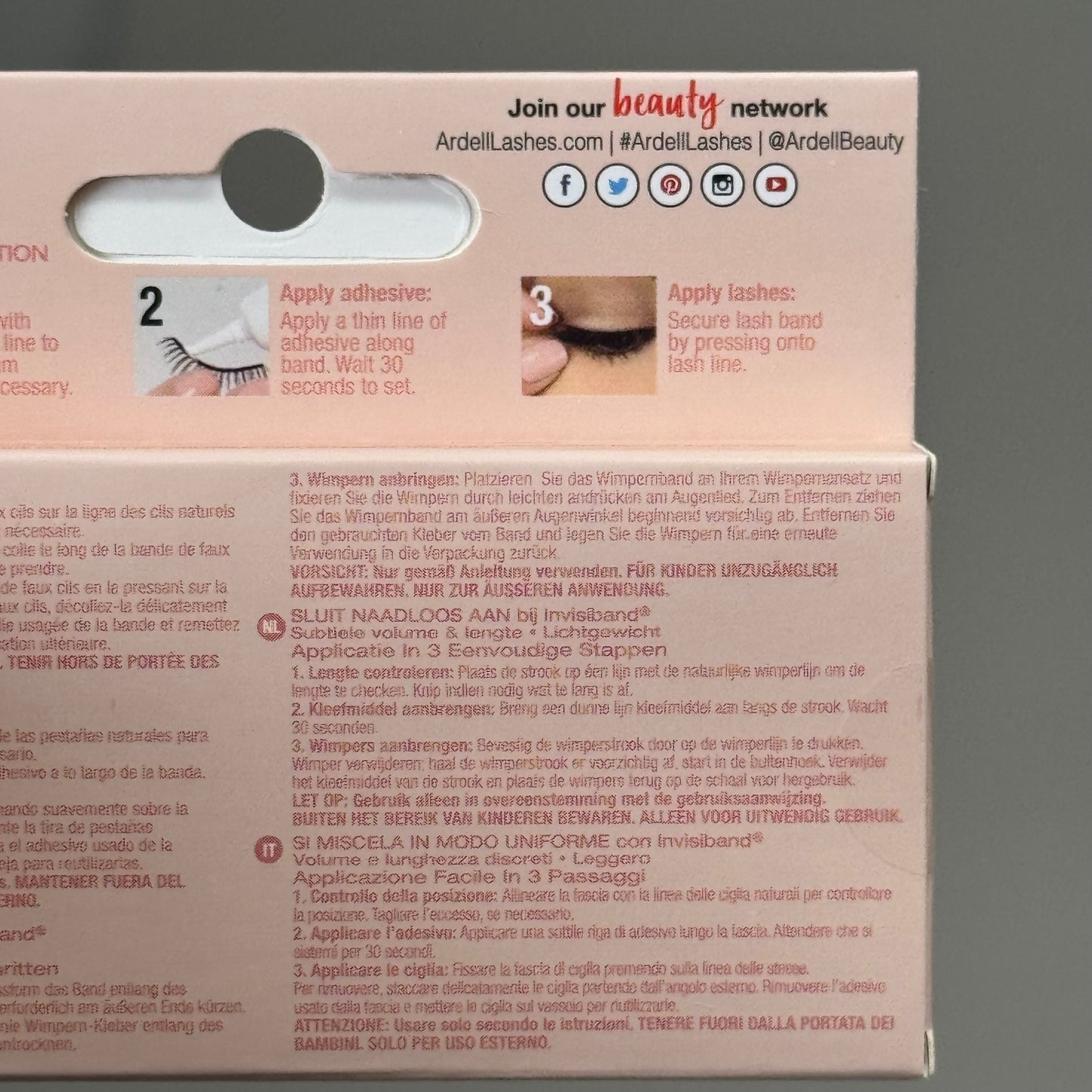 ARDELL (4 PACK, 1 PAIR EACH) Naked Natural Eye Lashes W/ Invisiband Black 420