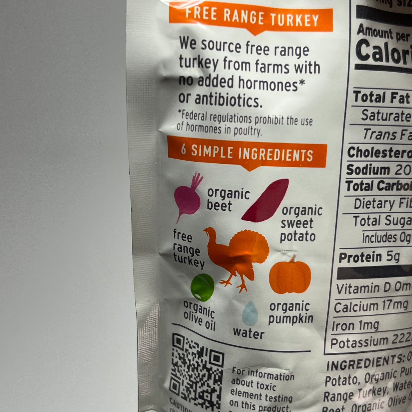 SERENITY (6 PACK) Turkey W/ Organic Veggies Baby Food Pouches 3.5oz BB 10/27
