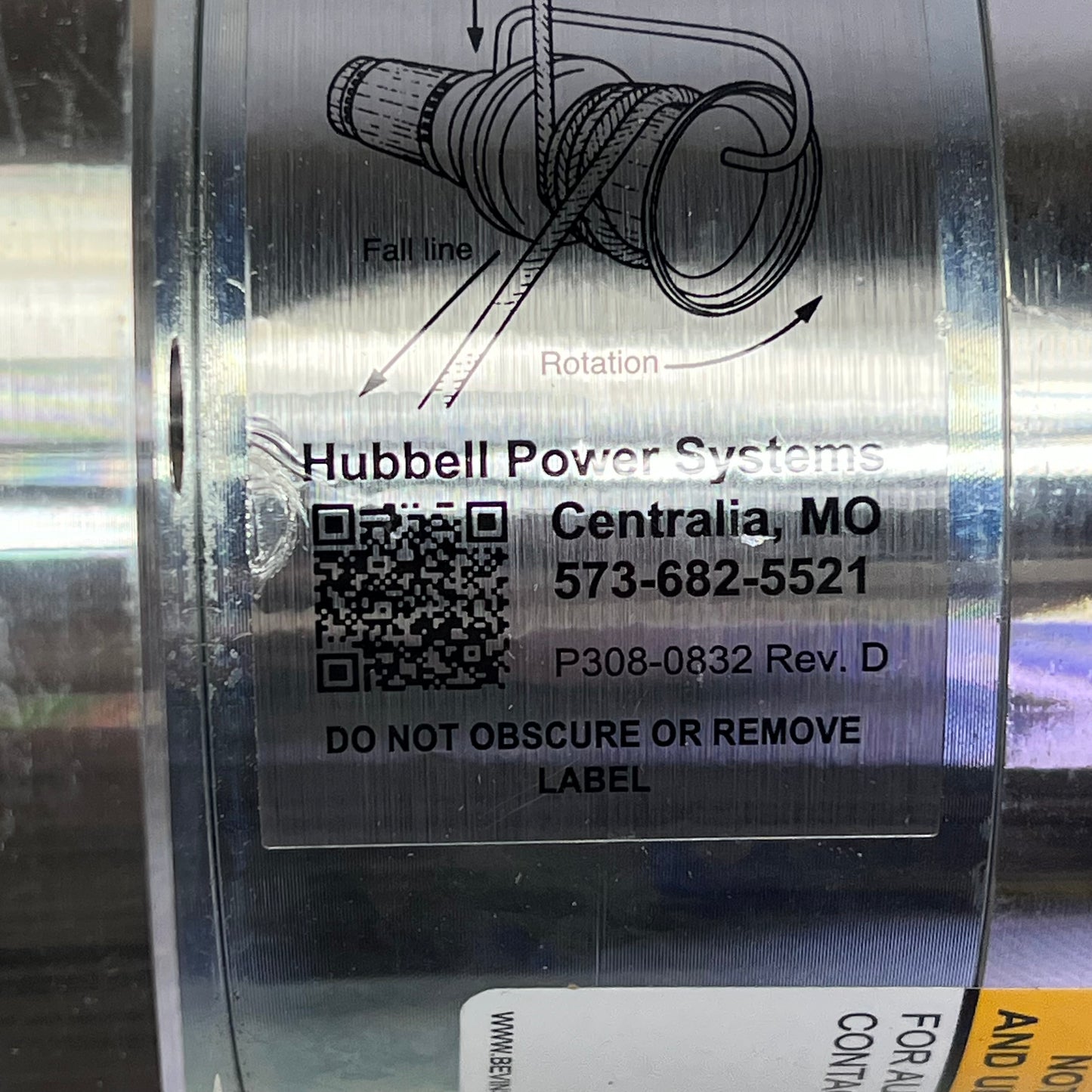 HUBBELL CHANCE Capstan Hoist 40' Per Min 1,000 Lb Capacity 115V AC C3081170 (NEW