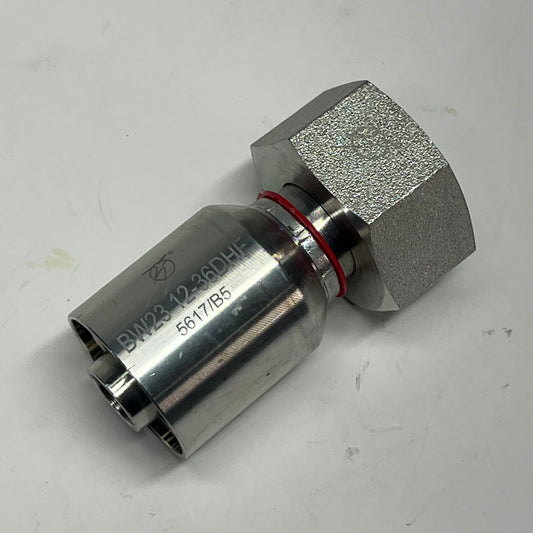 BALFLEX USA Hydraulic Crimp Fitting W-series 3/4" Hose X 36 DHF BW2312-36DHF