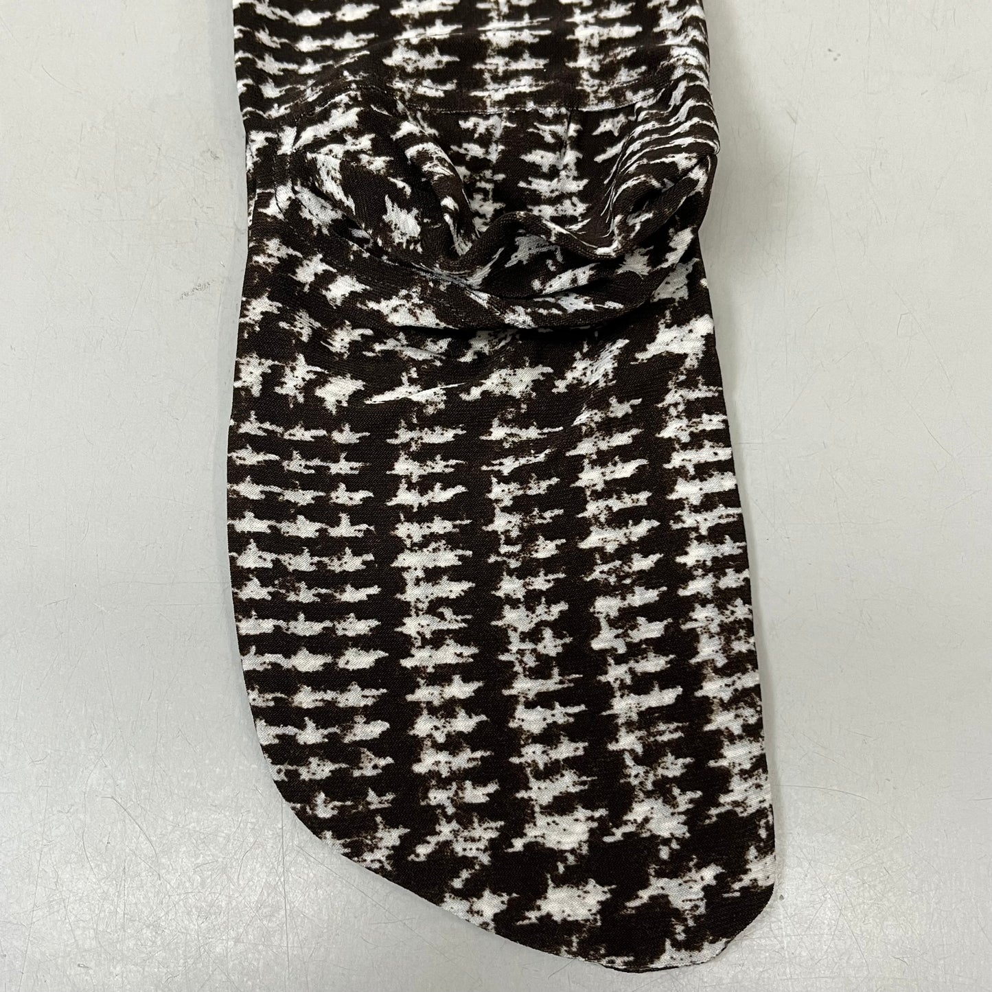 NORMA KAMALI Sleeve Open Back Catsuit Footsie Women's Sz XXS/32 Chocolate Plaid