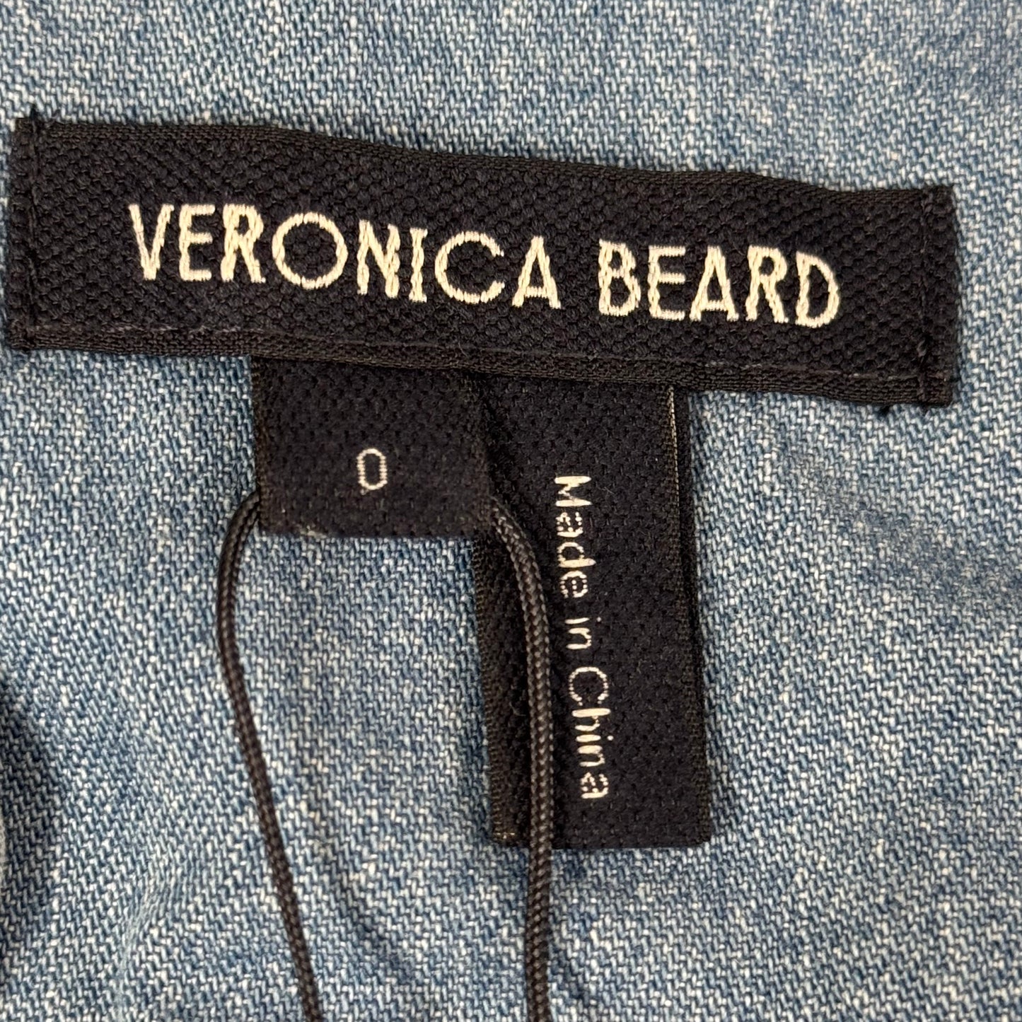 VERONICA BEARD Jeans Edwina Sleeveless Midi Dress Sz-0 Iceberg J24067101287IC