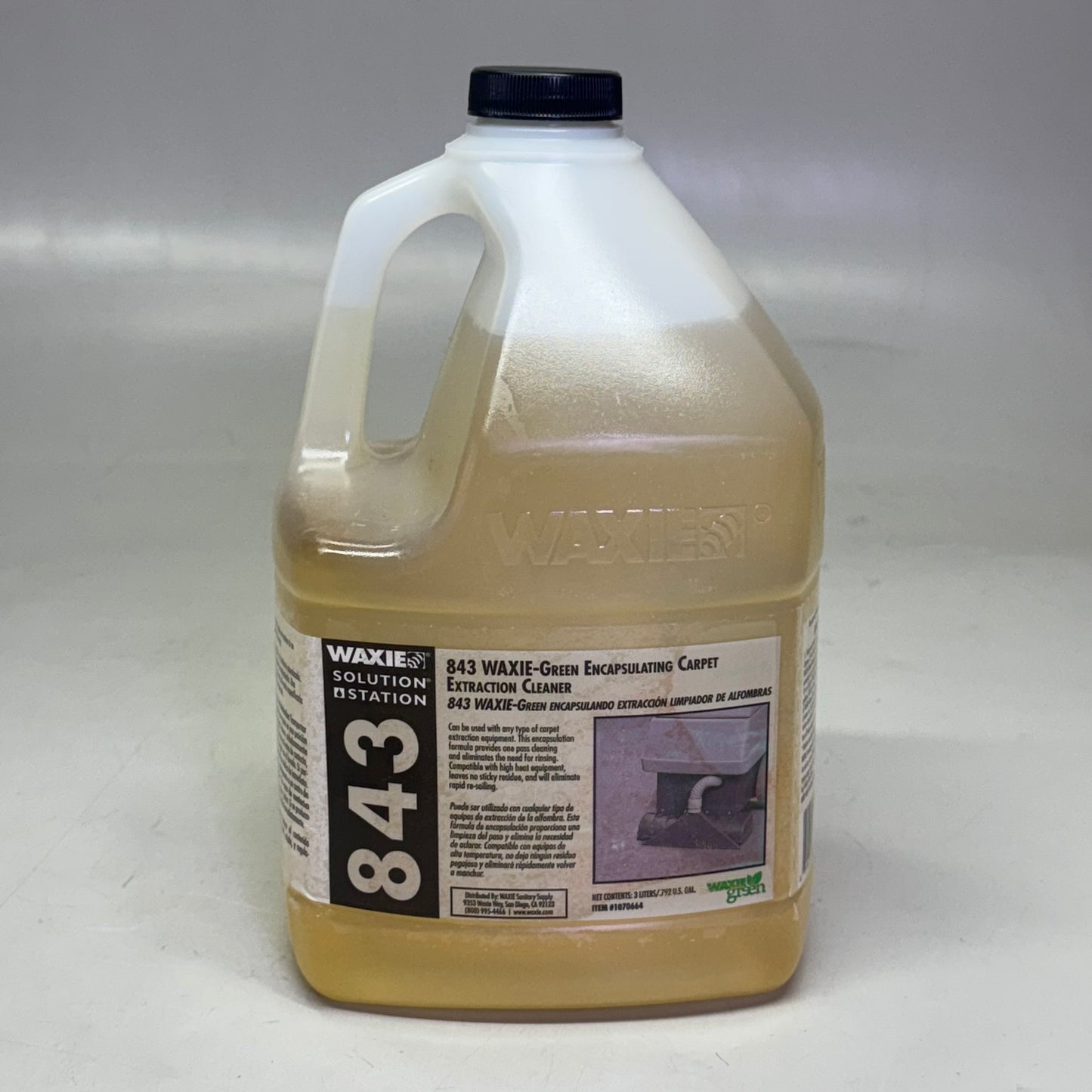 WAXIE-GREEN 843 Encapsulating Carpet Spin Bonnet Shampoo 3 Lt Yellow 1070664