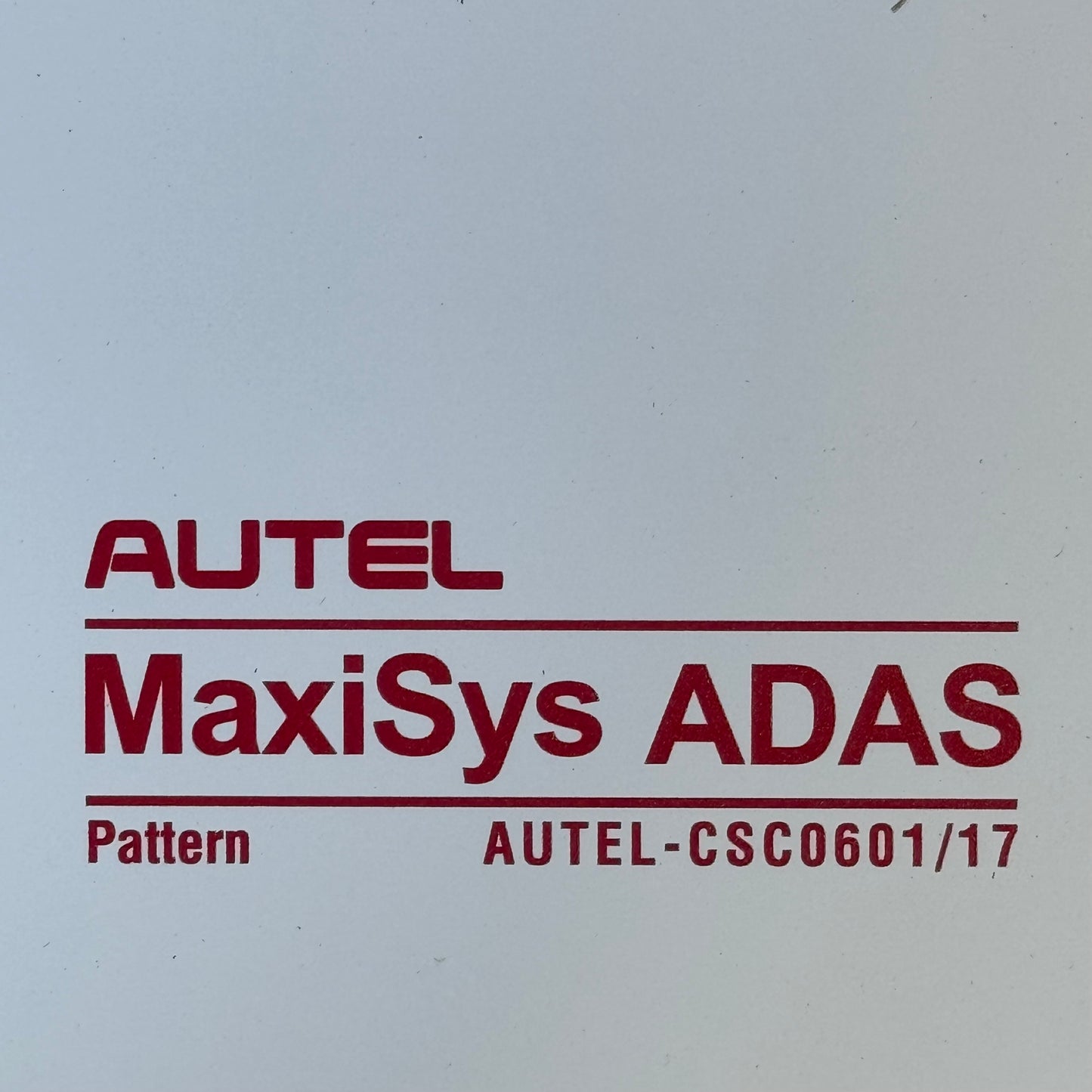 ZA@ AUTEL Pattern Board LDW Sz 53.5” L x 39” W Black/White AUTEL-CSC0601/17 (AS-IS, Damage)