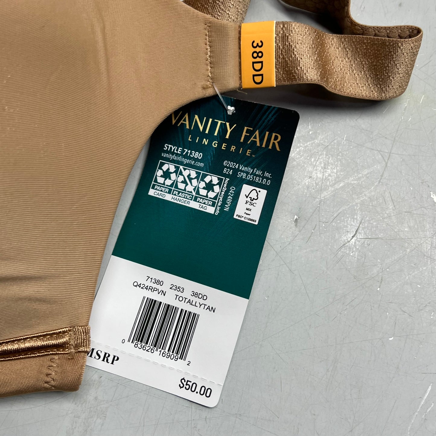 ZA@ VANITIY FAIR Lot Of Assorted Sport Bras Women's Variety Sz Tan/White/Black