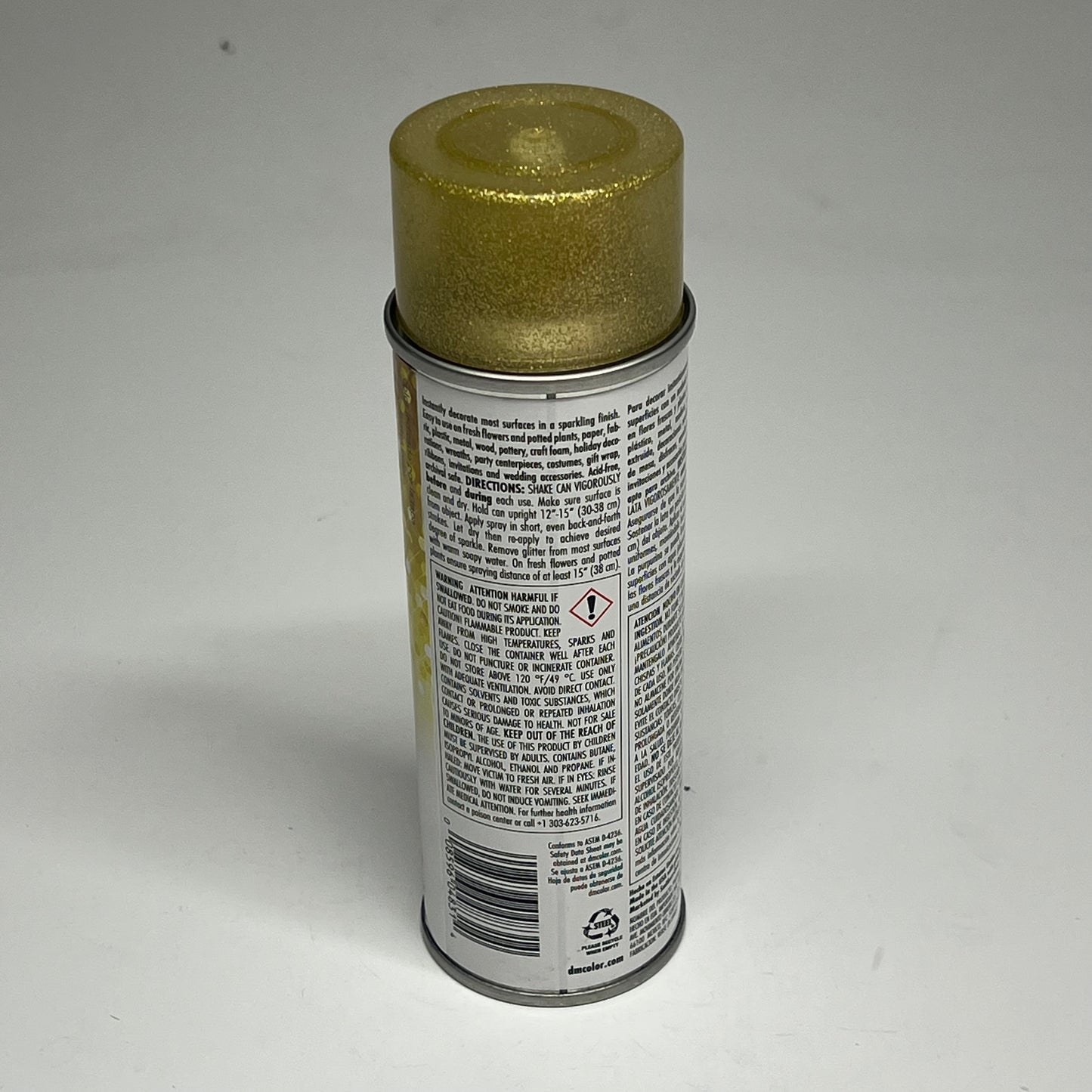 DESIGN MASTER (2 PACK) Glitter Spray Instant Sparkle Quick Dry 5.5oz Gold 831