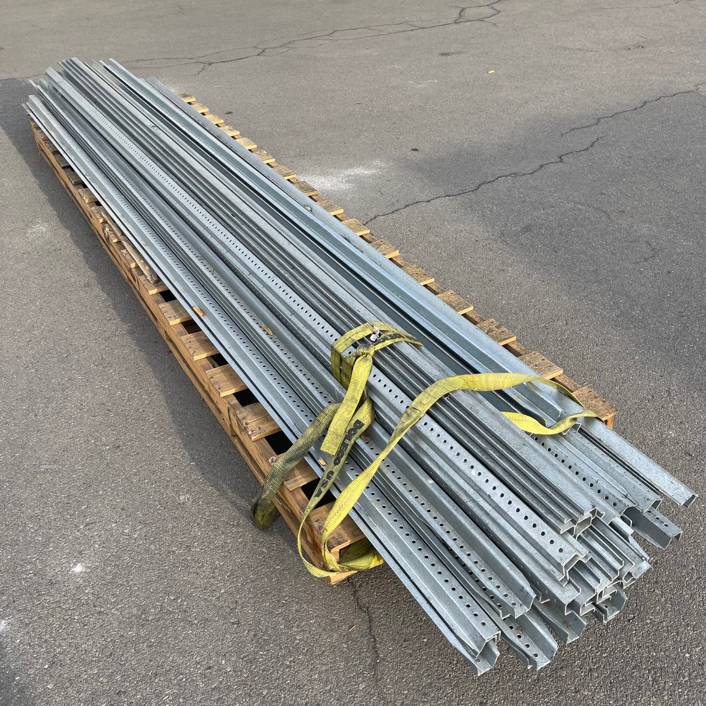 Z@ UNBRANDED U Channel Sign Posts 14 ft Galvanized Steel