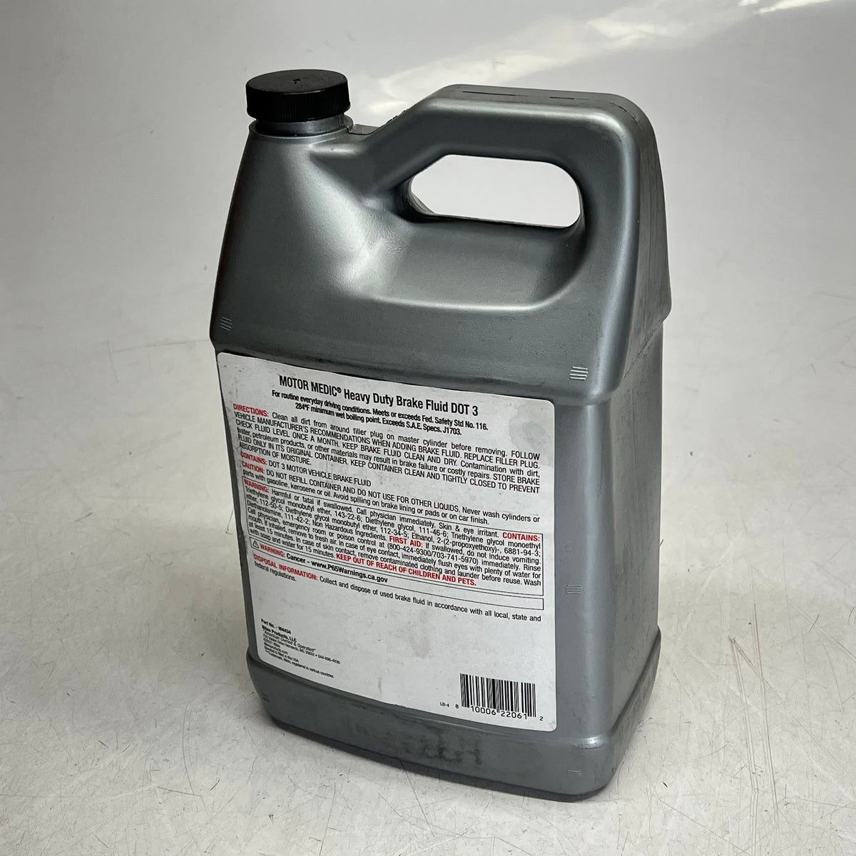 ZA@ MOTOR MEDIC Dot 3 Brake Fluid For Semi Trucks 1 Gallon M4434 (As-Is)
