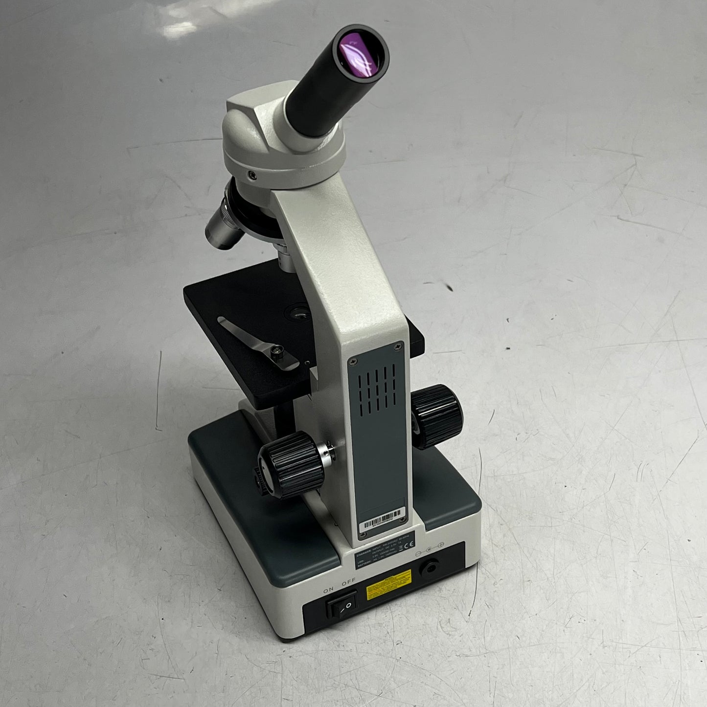 BOREAL National C1028 Monocular Microscope & Sample Tubes White 470135-366