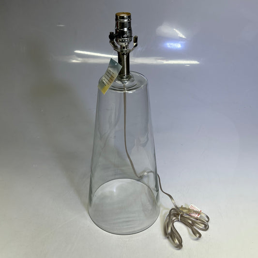 KENROY HOME Boda Clear Glass Table Lamp Home Decor 29" White Shade 32062CL