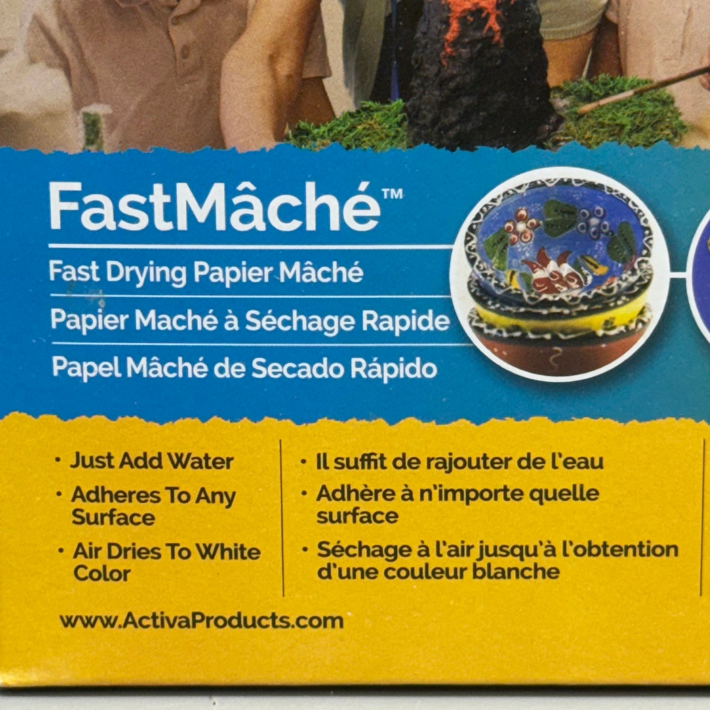 ACTIVA Basic Materials For Creativity FastMache Fast Drying Paper Mache 24oz White