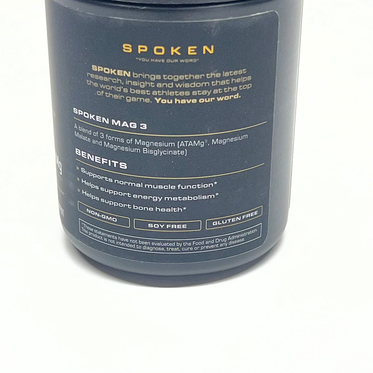 SPOKEN Mag 3 Magnesium Blend Atamg 90 Count 30 Servings 200mg BB 04/27