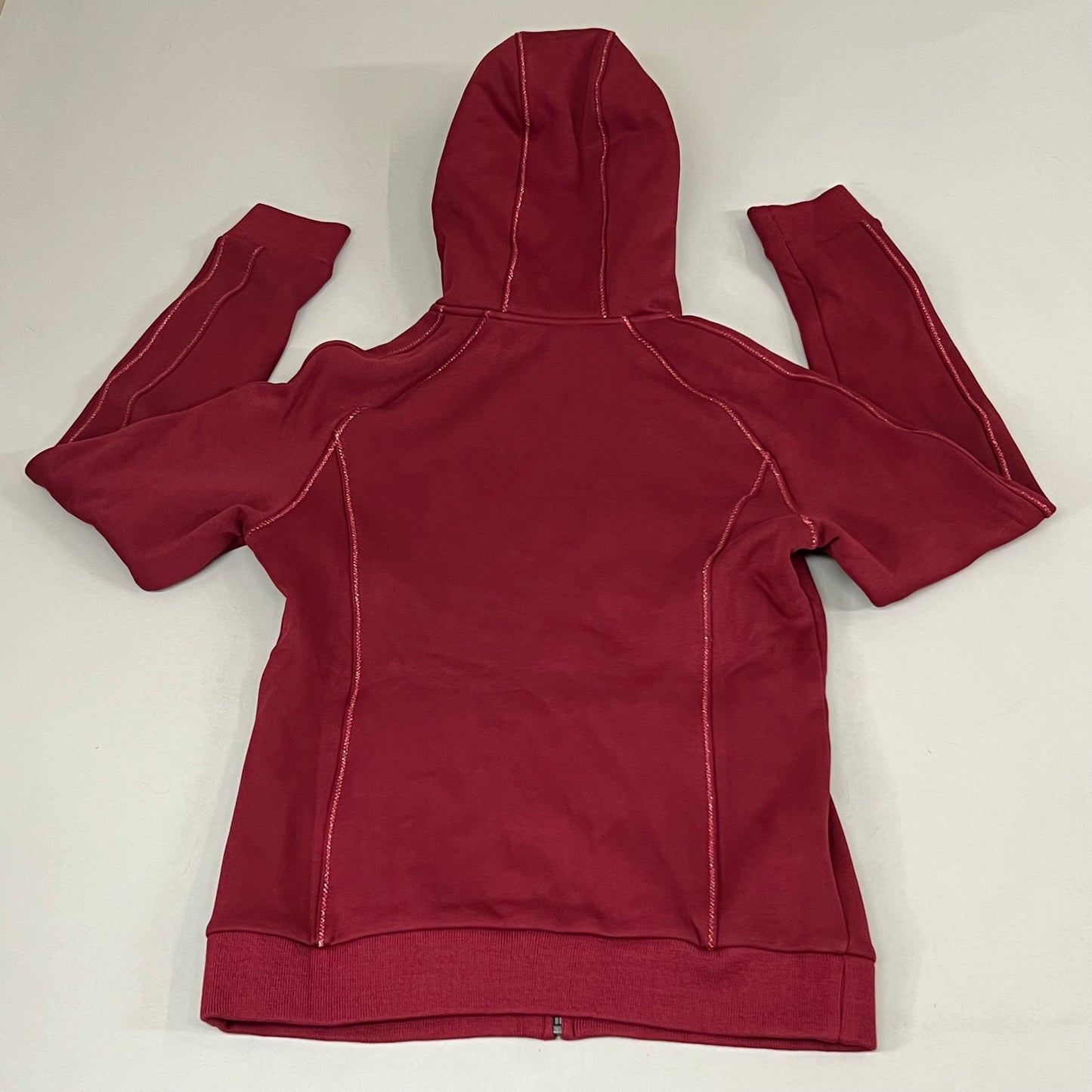 SAMSHIELD Ivy Equestrian Wool Lined Zip Up Hooded Jacket Women's Sz S Raspberry