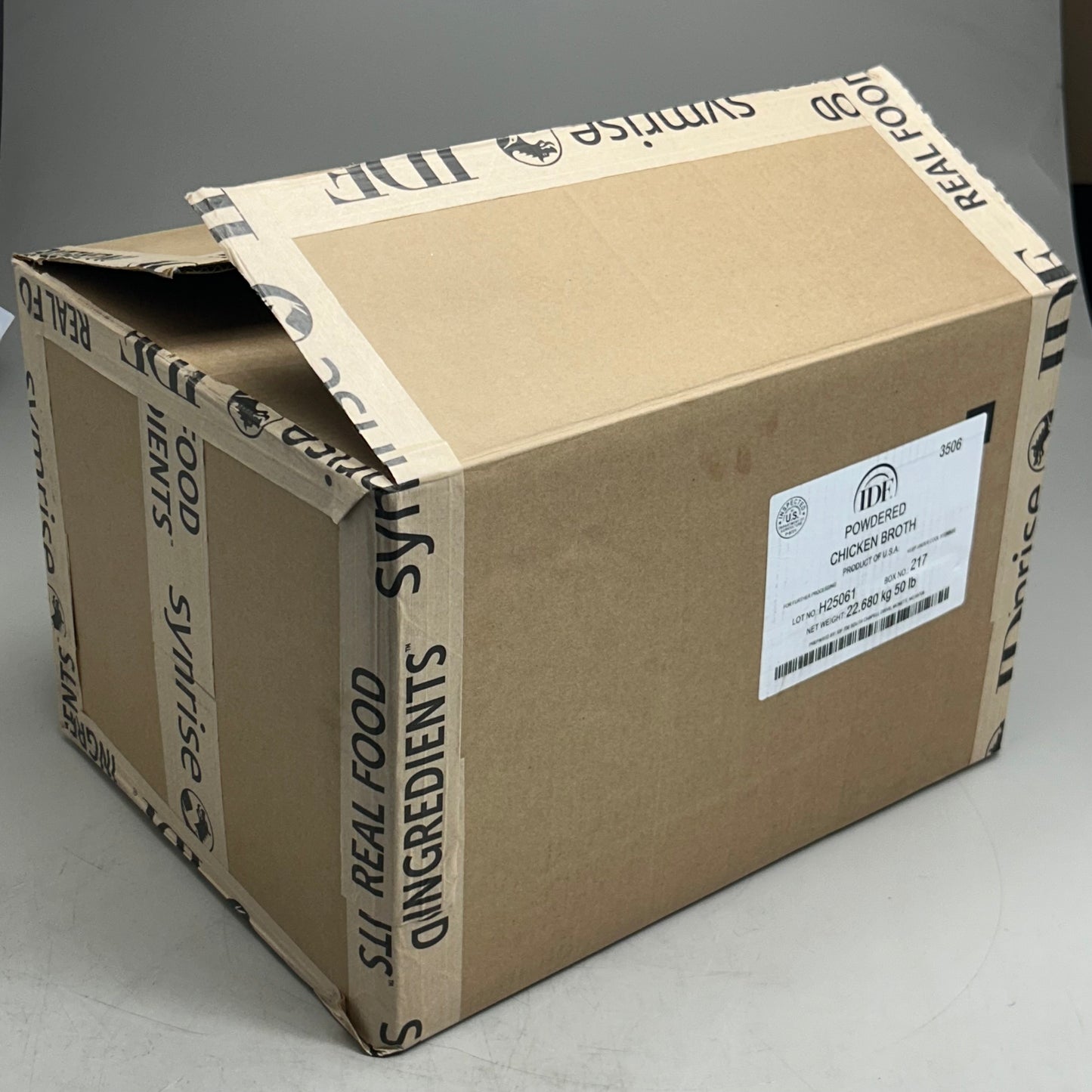 IDF (1 Box) Powdered Chicken Broth Bulk Bag  50lbs 3506