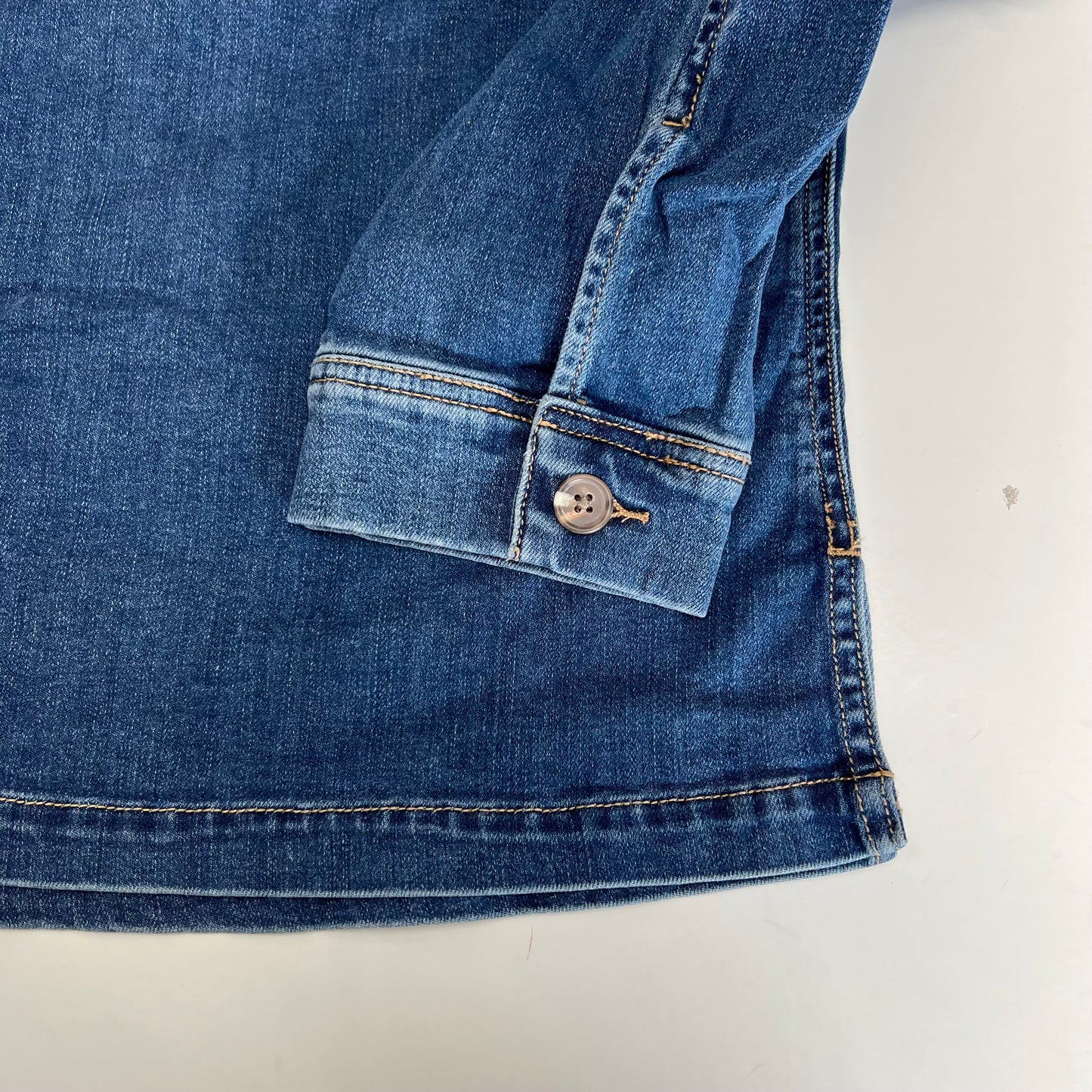 JAG Jag Shaylie Denim Jacket Women's Sz L Harbor Blue J8310SAP326