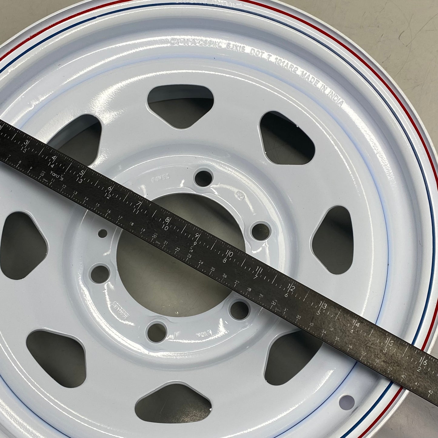 CARLISLE Highway Spoke Trailer Wheel 15" x 6" White 1522660564B