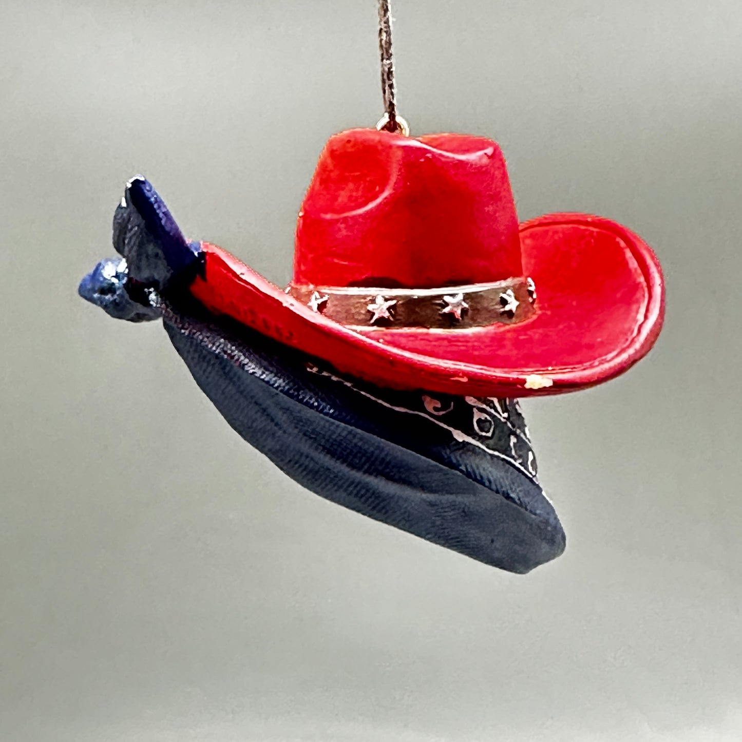 KURT S. ADLER Western Cowboy Hat (6 PACK) Christmas Ornament E0959