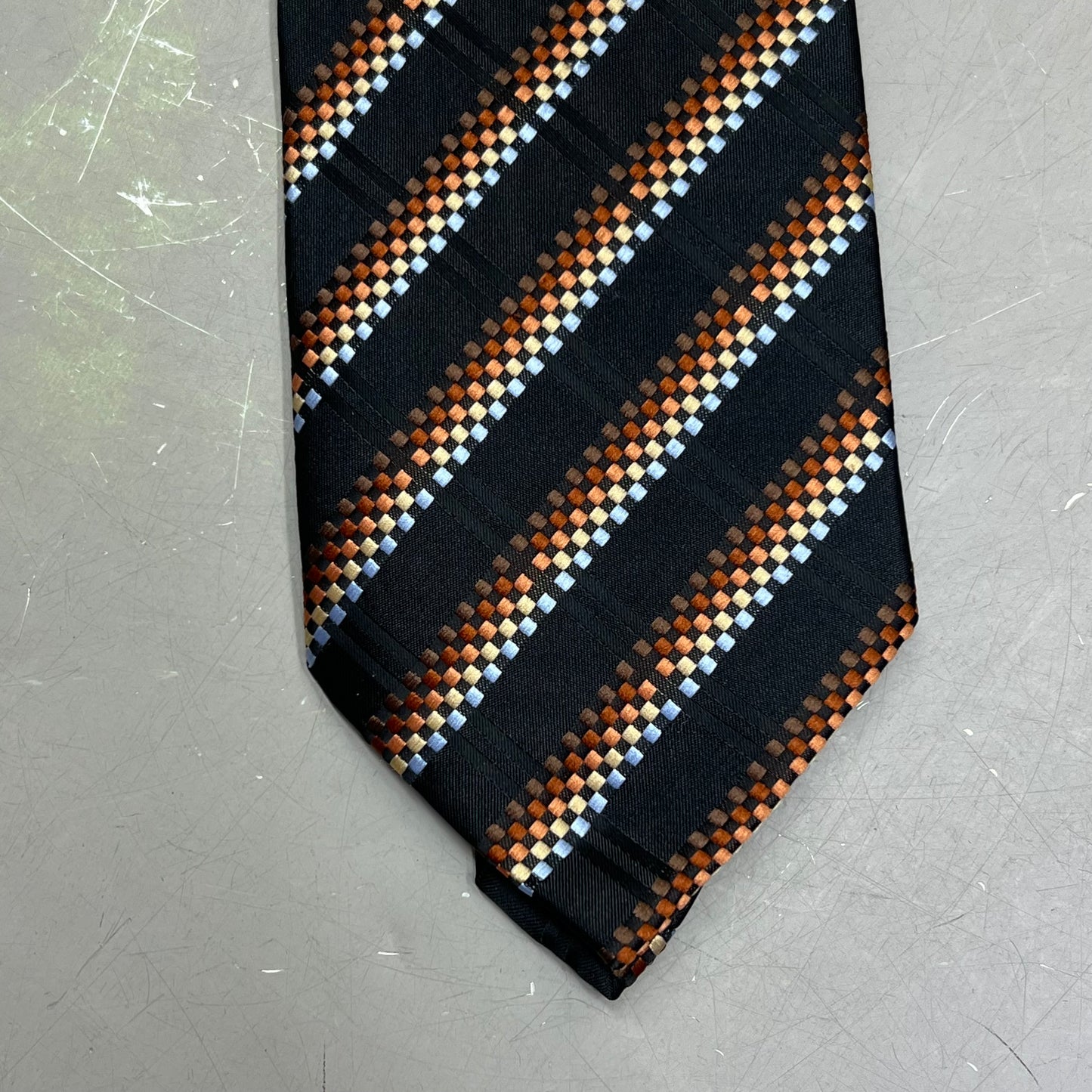 ALEXANDER JULIAN COLOURS Retro Design Tie 64" Black/Multicolor (Pre-Owned)