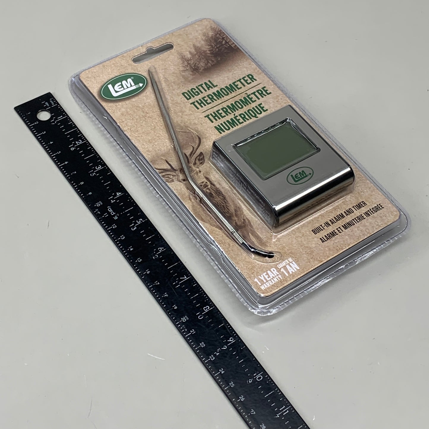 LEM Digital Thermometer w/ Build in Alarm and Timer Magnet Hole for Hanging 1423