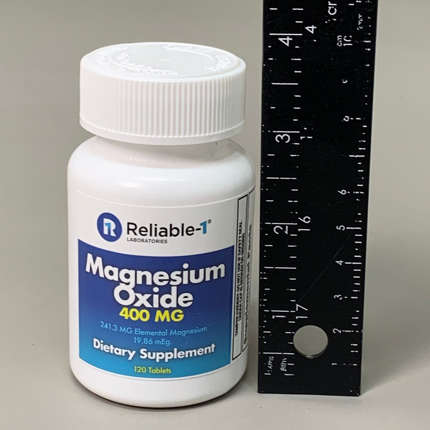 RELIABLE 1 (3 PACK!) Magnesium Oxide 400MG 120 Tablets E23151 BB-04/2025