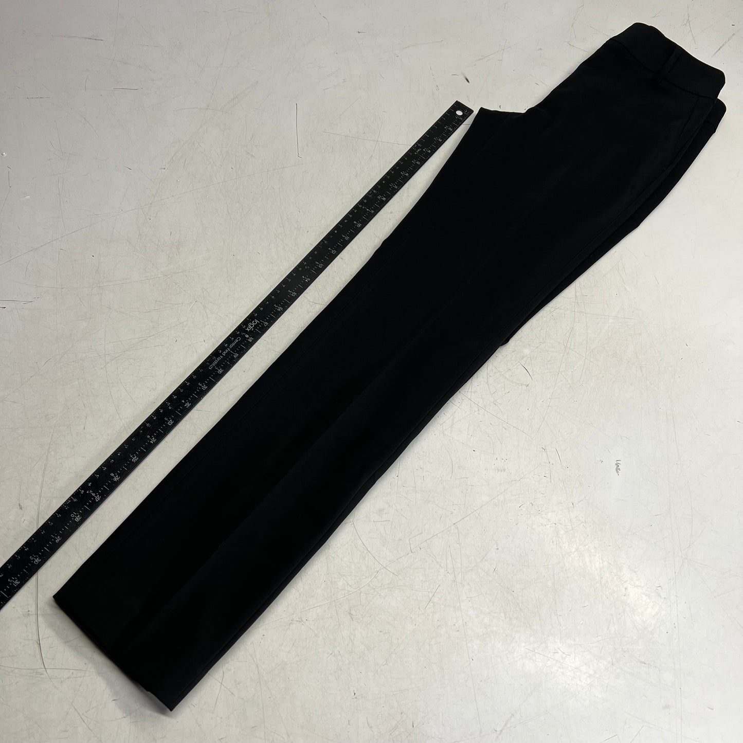 RW & CO Mid-rise Long Slim-leg Signature Fit Pant Women's Sz 0 Black 489209