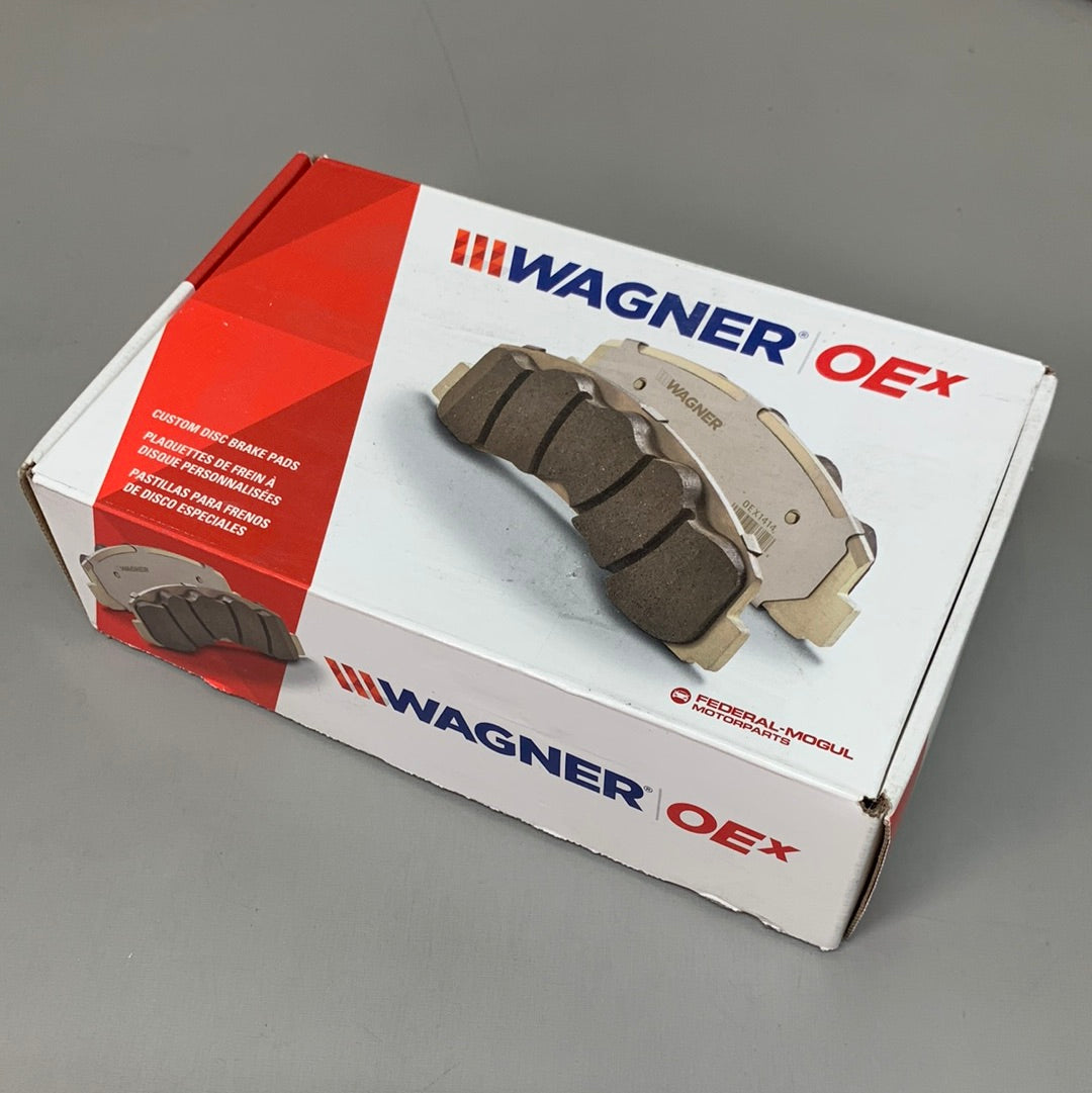 WAGNER OEx Premium Ceramic Disc Brake Pad Set 5" x 2" Grey OEX1109