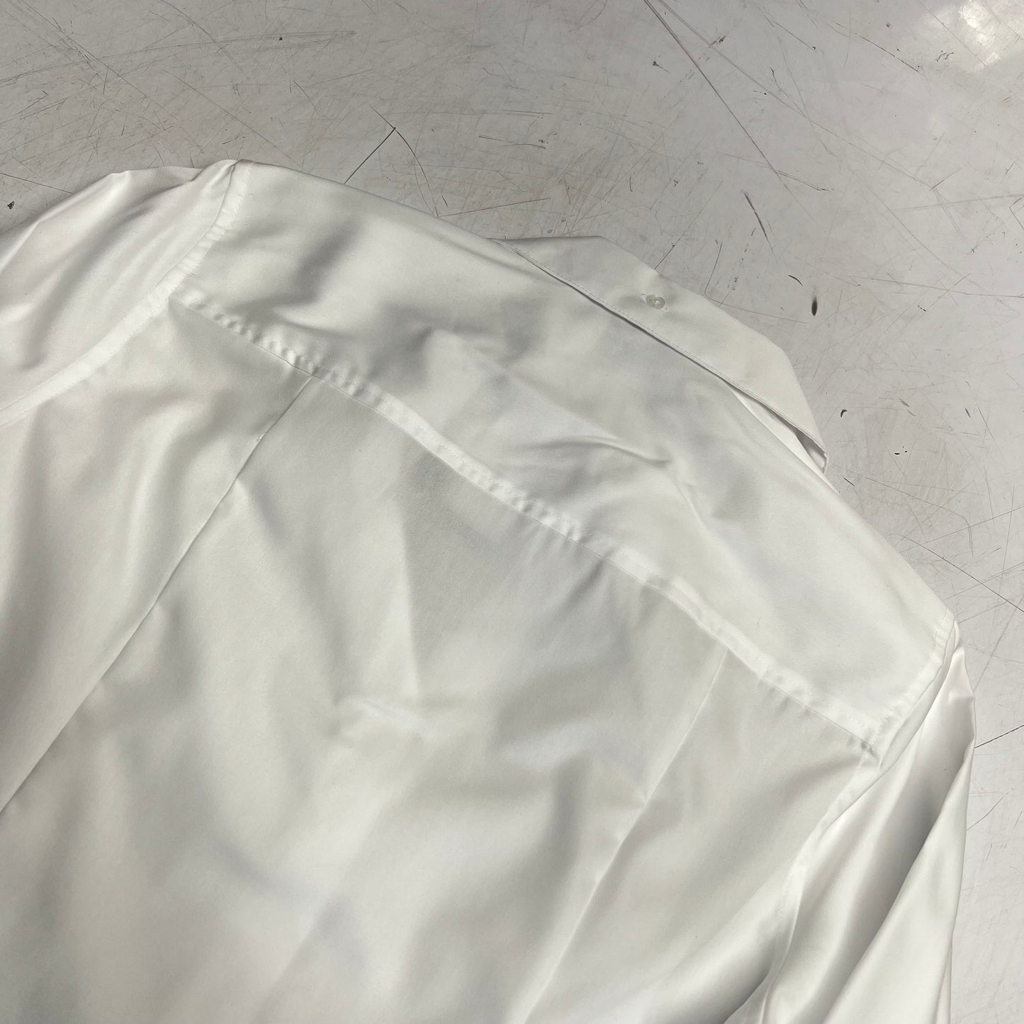 JONES New York Easy Care Professional Button Up Collared Shirt Women's Sz M White